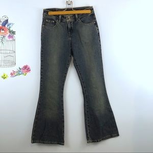 Limited Too Distressed Flare girls Jeans Size 14